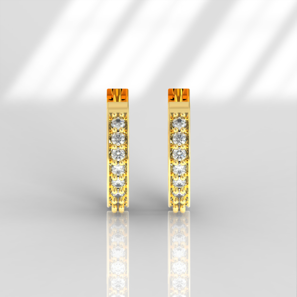 Round Diamond Hoop