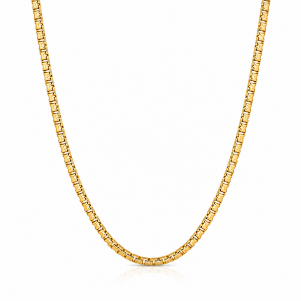 9k Yellow Gold 1.40mm Diamond Cut Box Chain (45cm)