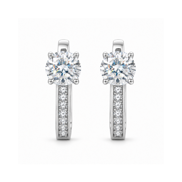 Diamond Channel Huggies (2 x 0.30ct Natural)