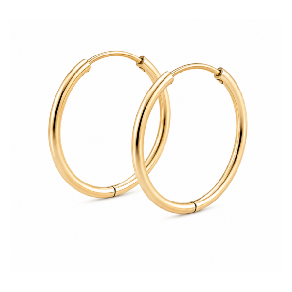 9k Yellow Gold Huggies Earrings