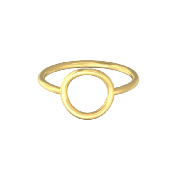 9k Yellow Gold Open Circle Ring
