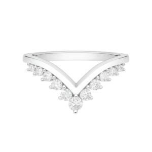 Lab-Grown Wishbone Diamond Wedding Band #2