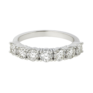 Lab-Grown Seven-Stone Wedding Band – 3.4mm Diamonds