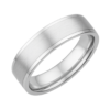 Bevelled Edge White Gold Wedding Band – 7mm