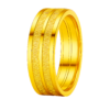 Two-Tone Dual Stripe Yellow Gold Wedding Band – 9mm