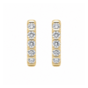 Single-Sided Diamond Huggie Hoops – Lab-Grown