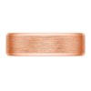 Bevelled Edge Rose Gold Wedding Band – 5mm