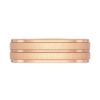 Sleeve Set Two-Tone Dual Stripe Rose Gold Wedding Band – 8mm
