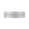 Sleeve Set Two-Tone Dual Stripe White Gold Wedding Band – 8mm