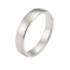 Classic Matte White Gold Wedding Band – 8mm