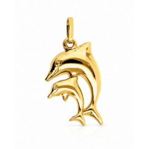 Double Dolphin Pendant