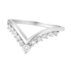 Lab-Grown Wishbone Diamond Wedding Band #2