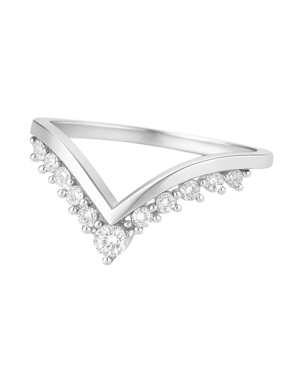 Lab-Grown Wishbone Diamond Wedding Band #2