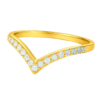 Lab-Grown Wishbone Diamond Wedding Band – 1.3mm Diamonds