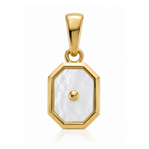 Mother of Pearl Octagon Pendant