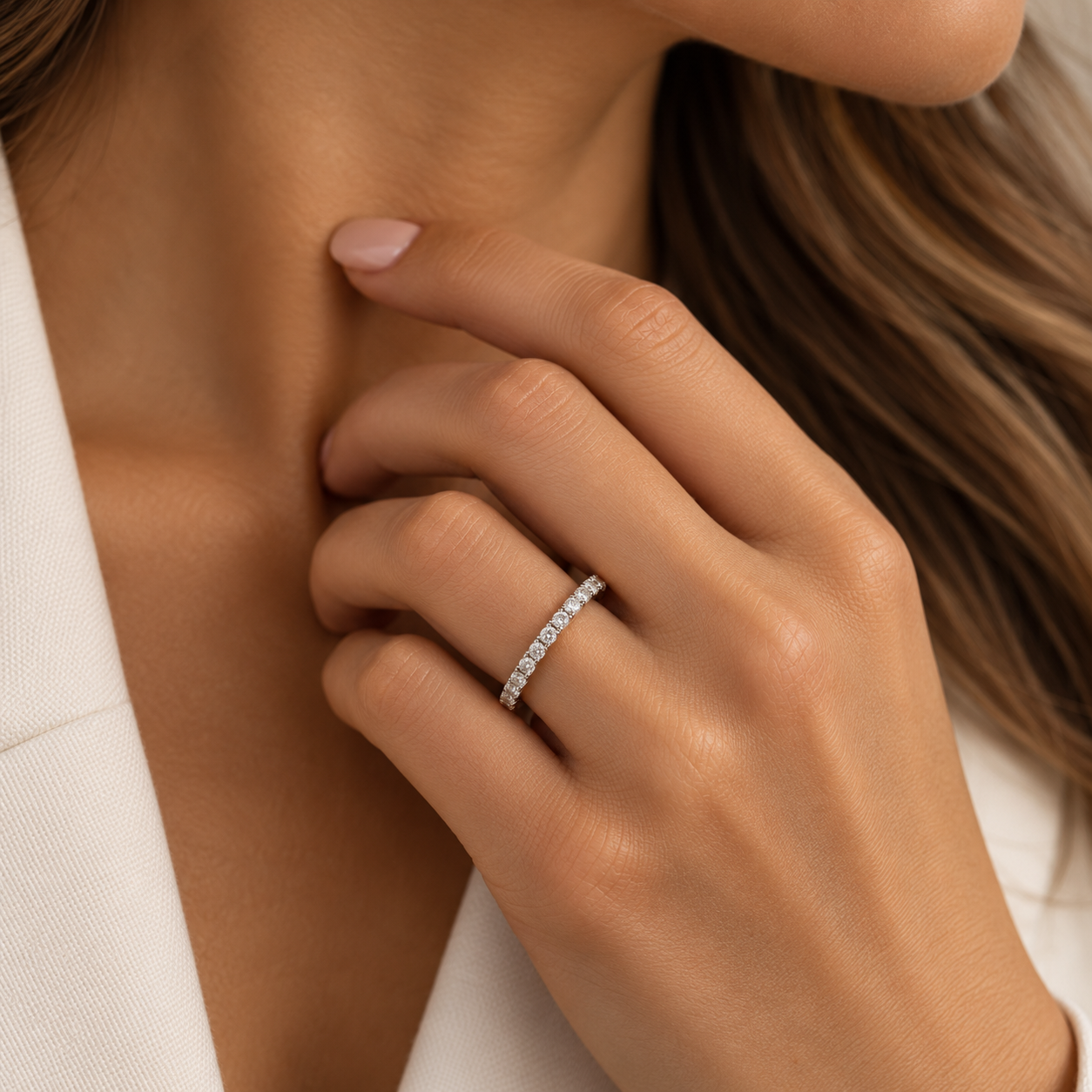 Lab Grown Diamond Ladies Wedding Bands