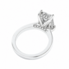 0.50ct Natural Emerald Hidden Halo Engagement Ring