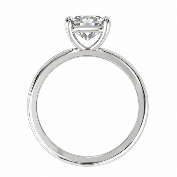 3.00ct Lab-Grown Cushion Classic Solitaire Engagement Ring