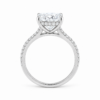 1.00ct Natural Cushion Hidden Halo Engagement Ring