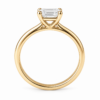 0.50ct Natural Emerald Classic Solitaire Engagement Ring