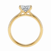 0.30ct Natural Princess Classic Side Stone Engagement Ring