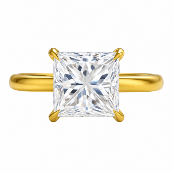 2.00ct Lab-Grown Princess Classic Solitaire Engagement Ring