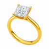 2.00ct Lab-Grown Princess Classic Solitaire Engagement Ring