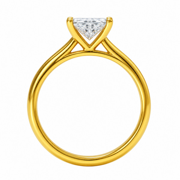 2.00ct Lab-Grown Princess Classic Solitaire Engagement Ring