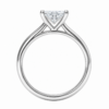 0.30ct Natural Princess Classic Solitaire Engagement Ring