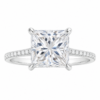 2.00ct Lab-Grown Princess Hidden Halo Engagement Ring