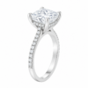 2.00ct Lab-Grown Princess Hidden Halo Engagement Ring