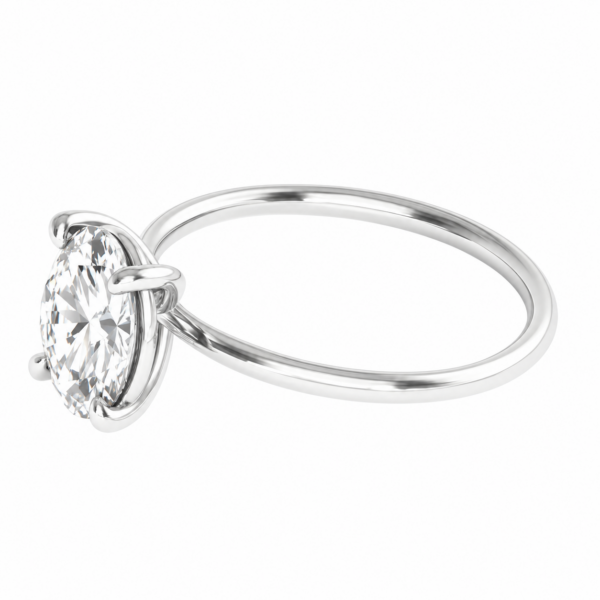 3.00ct Lab-Grown Oval Classic Solitaire Engagement Ring