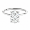 3.00ct Lab-Grown Oval Classic Solitaire Engagement Ring