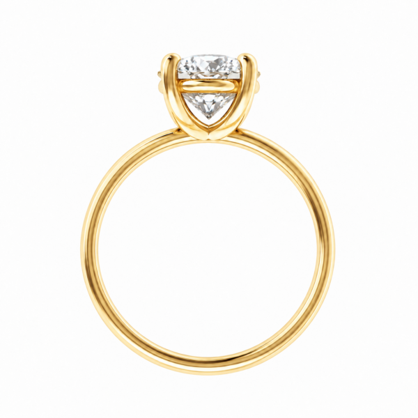 2.00ct Lab-Grown Oval Classic Solitaire Engagement Ring