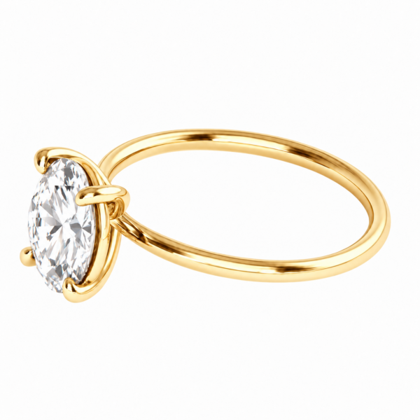 2.00ct Lab-Grown Oval Classic Solitaire Engagement Ring