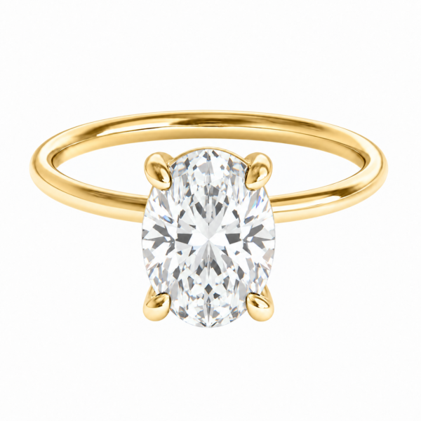 2.00ct Lab-Grown Oval Classic Solitaire Engagement Ring