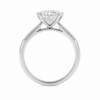 1.00ct Natural Oval Side Stone Engagement Ring