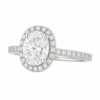 1.50ct Lab-Grown Oval Classic Halo Engagement Ring