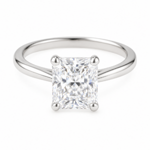0.30ct Natural Radiant Classic Solitaire Engagement Ring
