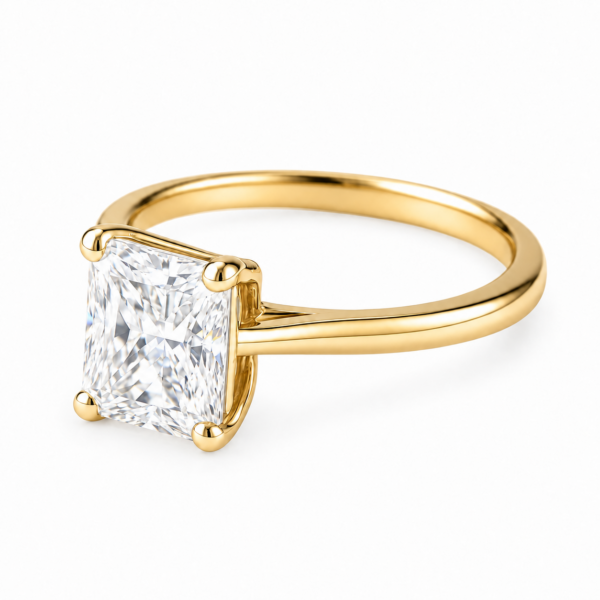 2.00ct Lab-Grown Radiant Classic Solitaire Engagement Ring