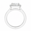 1.50ct Lab-Grown Radiant Halo Solitaire Engagement Ring