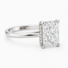 1.00ct Natural Radiant Hidden Halo Engagement Ring