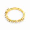 Natural Four Prong Closed Gallery Wedding Band – 2mm Diamonds