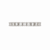 Natural Half Eternity Closed Gallery Wedding Band – 2mm Diamonds