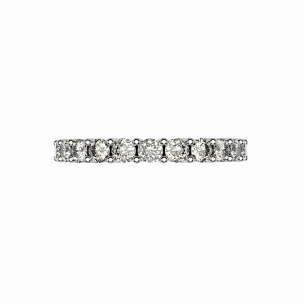 Lab-Grown Half Eternity Gallery Wedding Band – 3.7mm Diamonds