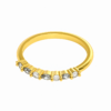 Lab-Grown Marquise & Round Wedding Band – 3.5mm Marquise + 1.8mm Round