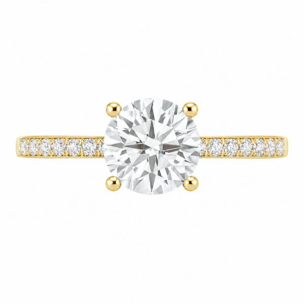 1.00ct Lab-Grown Round Brilliant Classic Side Stone
