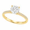 1.00ct Lab-Grown Round Brilliant Classic Side Stone