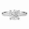 1.00ct Lab-Grown Round Brilliant Four-Claw Knife Edge Solitaire