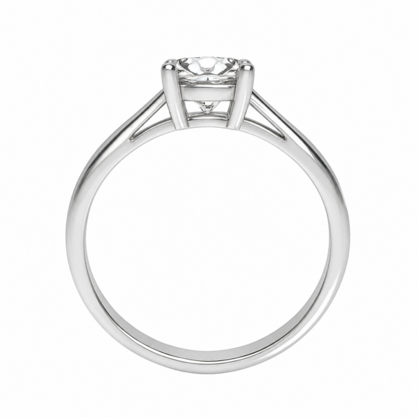 1.00ct Lab-Grown Round Brilliant Four-Claw Knife Edge Solitaire